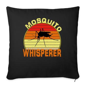 Mosquito Whisperer - Housse de coussin décorative 45 x 45 cm - noir - Devant