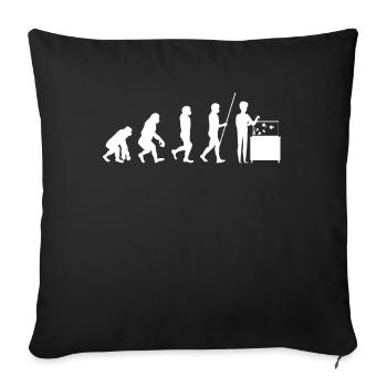 Cadeau d'aquarium d'évolution - Housse de coussin décorative 45 x 45 cm - noir - Devant
