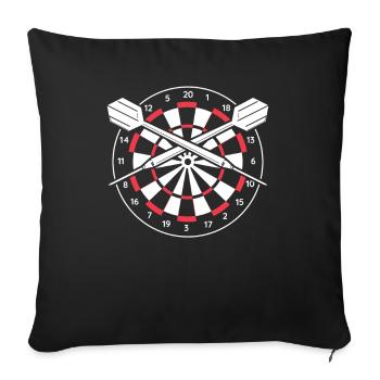 Dart - Housse de coussin décorative 45 x 45 cm - noir - Devant