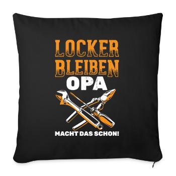 Handwerk Heimwerker Handwerker - Sofakissenbezug 45 x 45 cm - Schwarz - Vorne