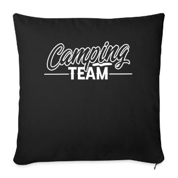 Camping Team - Sofakissenbezug 45 x 45 cm - Schwarz - Vorne