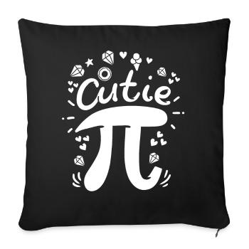 Pi Pi Day Mathe - Housse de coussin décorative 45 x 45 cm - noir - Devant