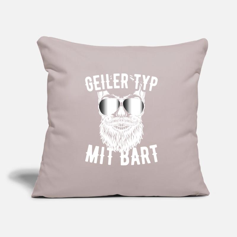 Geiler Typ Mit Bart Bartträger Barbier Vollbart Sofakissenbezug 45 x 45 cm