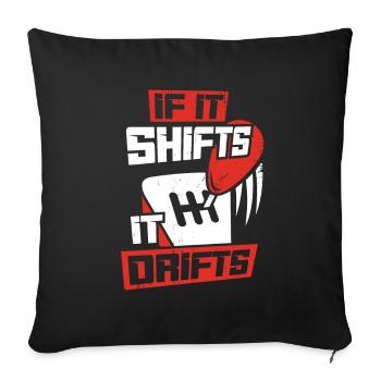 Drifting Driftsport Rally Rally Driver Gift - Sofa pillowcase 17,3'' x 17,3'' (45 x 45 cm) - black - Front