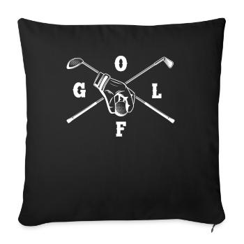Golf - Housse de coussin décorative 45 x 45 cm - noir - Devant