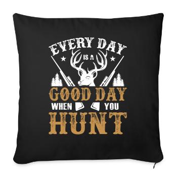 hunter - Sofa pillowcase 17,3'' x 17,3'' (45 x 45 cm) - black - Front