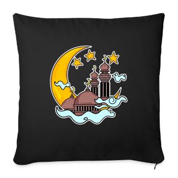 Ramadan - Housse de coussin décorative 45 x 45 cm - noir - Devant