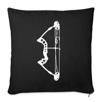 Tir à l’arc Chasseur d’arcs Chasse à l’arc - Housse de coussin décorative 45 x 45 cm - noir - Devant