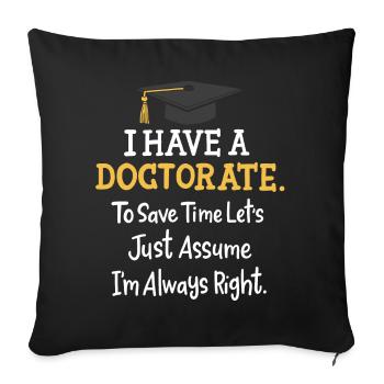 promotion - Sofa pillowcase 17,3'' x 17,3'' (45 x 45 cm) - black - Front