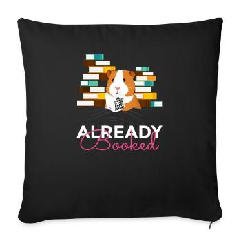 Already Booked Ein Super Süßes Meerschweinchen - Sofakissenbezug 45 x 45 cm - Schwarz - Vorne