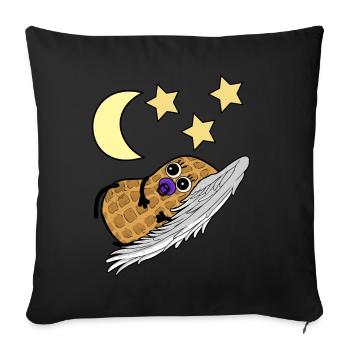 Baby Child Children Toddler Birth Kindergarten - Sofa pillowcase 17,3'' x 17,3'' (45 x 45 cm) - black - Front