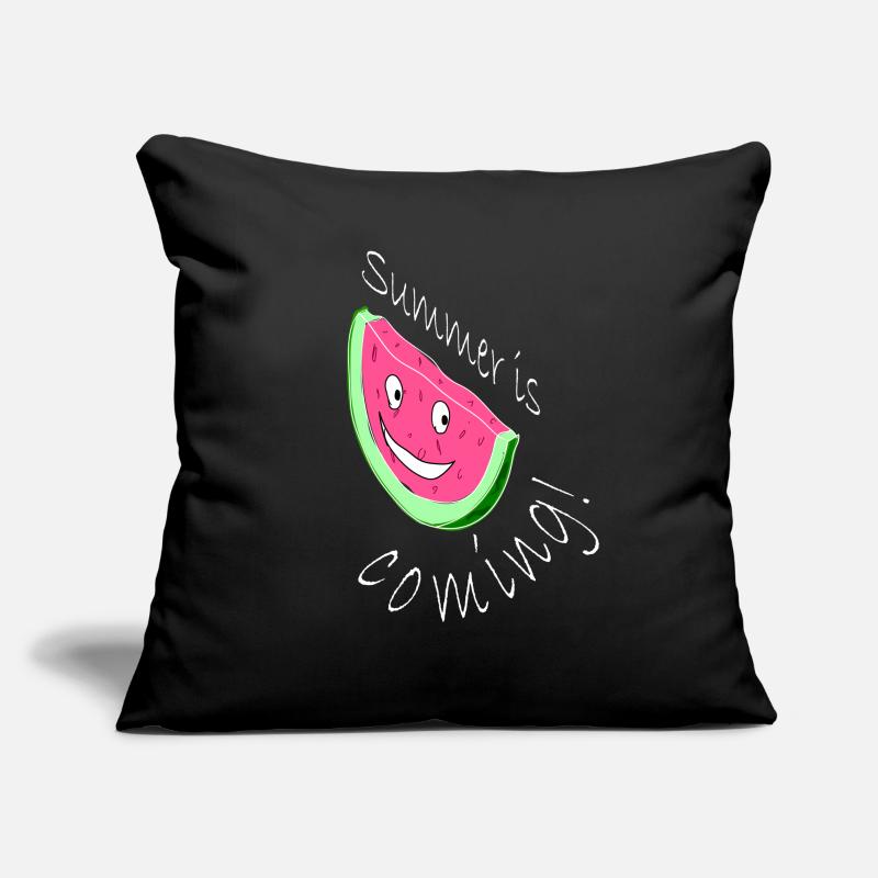 Melon Melon Pastèque Housse de coussin décorative 45 x 45 cm