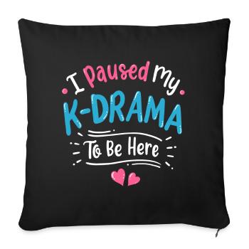 K-Drama Coréens de drame K-Drama Fans - Housse de coussin décorative 45 x 45 cm - noir - Devant