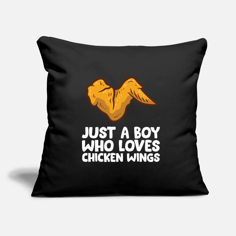 Chicken Wing Boy Nur ein Junge, der Chicken Wings Sofakissenbezug 45 x 45 cm