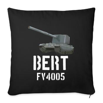 FV4005 BERT Panzer Jagdpanzer Spiel Gaming - Sofakissenbezug 45 x 45 cm - Schwarz - Vorne