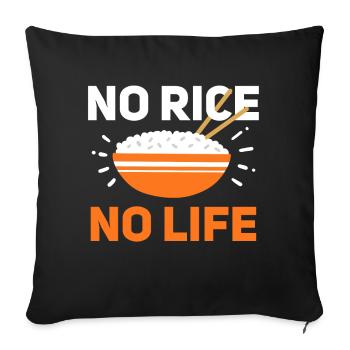 Rice Filipino Philippines Asian Food - Sofa pillowcase 17,3'' x 17,3'' (45 x 45 cm) - black - Front