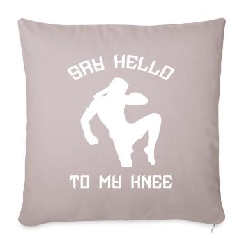 Muay Thai Thai Boxing - Sofa pillowcase 17,3'' x 17,3'' (45 x 45 cm) - light taupe - Front