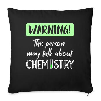 chemist - Sofa pillowcase 17,3'' x 17,3'' (45 x 45 cm) - black - Front
