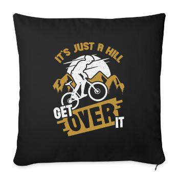 Funny mountain bike MTB mountain biker gift - Sofa pillowcase 17,3'' x 17,3'' (45 x 45 cm) - black - Front
