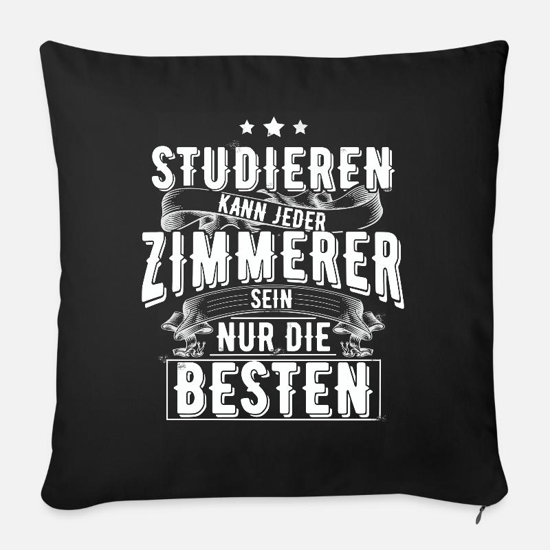 Zimmerer - Sofakissenbezug 45 x 45 cm - Schwarz