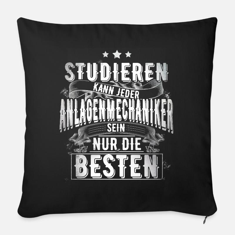 Anlagenmechaniker - Sofakissenbezug 45 x 45 cm - Schwarz
