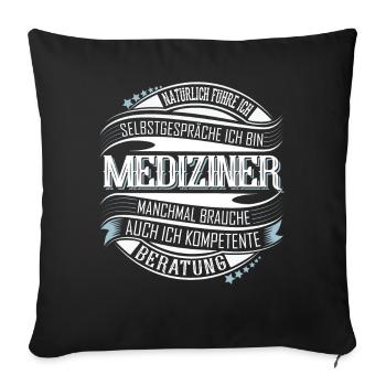 Mediziner - Sofakissenbezug 45 x 45 cm - Schwarz - Vorne
