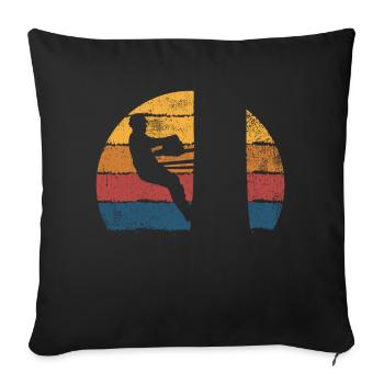Baumpfleger Baumfäller - Sofakissenbezug 45 x 45 cm - Schwarz - Vorne