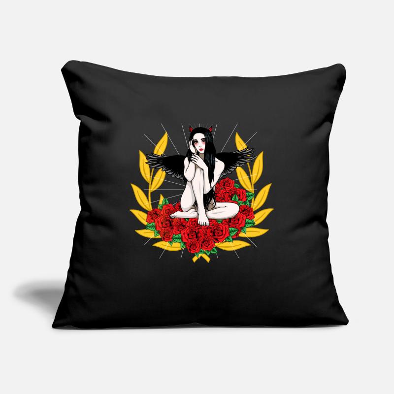 Devilish Devil Woman Satan's Roast Devil Sofa pillowcase 17,3'' x 17,3'' (45 x 45 cm)