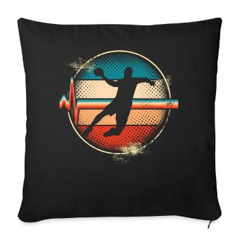 Handball - Housse de coussin décorative 45 x 45 cm - noir - Devant