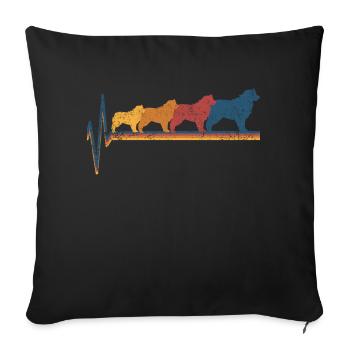 Australian Shepherd - Sofakissenbezug 45 x 45 cm - Schwarz - Vorne