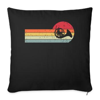 Waldhorn - Housse de coussin décorative 45 x 45 cm - noir - Devant