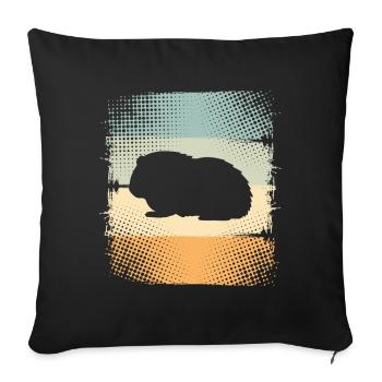 Cobayes - Housse de coussin décorative 45 x 45 cm - noir - Devant