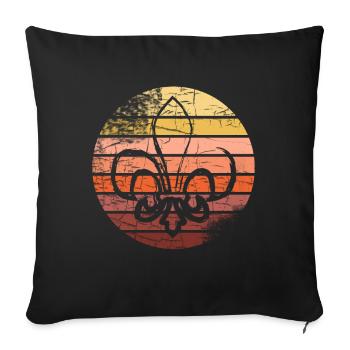 Scout Group Scout Camp - Sofa pillowcase 17,3'' x 17,3'' (45 x 45 cm) - black - Front