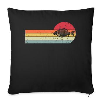 Carp - Sofa pillowcase 17,3'' x 17,3'' (45 x 45 cm) - black - Front