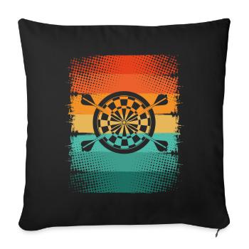 Dard - Housse de coussin décorative 45 x 45 cm - noir - Devant