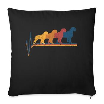 Deutsch Drahthaar - Sofakissenbezug 45 x 45 cm - Schwarz - Vorne