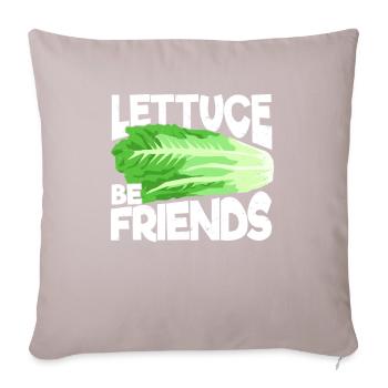 Garden Gardening Lettuce Gardener Gift - Sofa pillowcase 17,3'' x 17,3'' (45 x 45 cm) - light taupe - Front