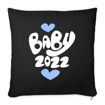 Bébé 2022 - Housse de coussin décorative 45 x 45 cm - noir - Devant