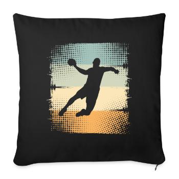 Handball - Sofa pillowcase 17,3'' x 17,3'' (45 x 45 cm) - black - Front