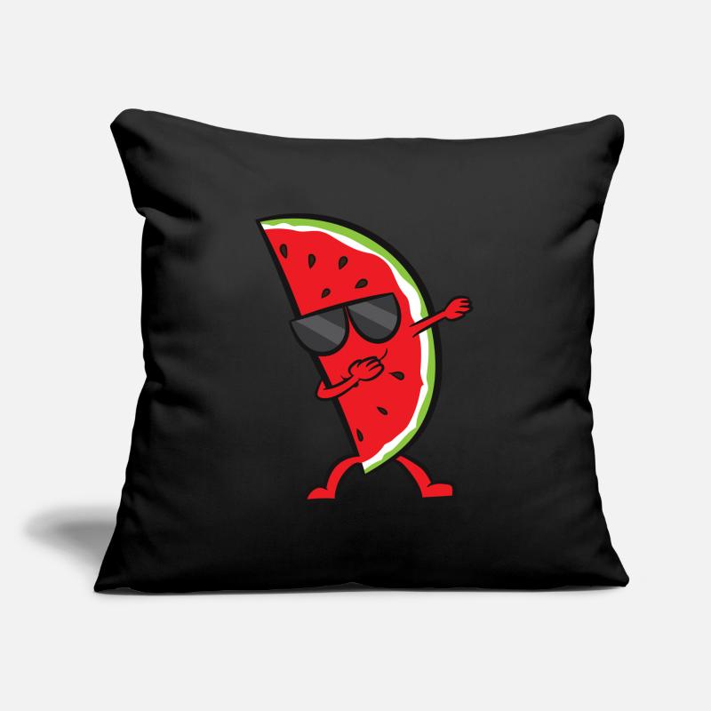 Dab Pastèque Amour Pastèque Housse de coussin décorative 45 x 45 cm