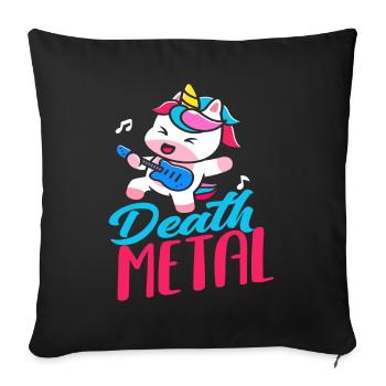 Death metal - Housse de coussin décorative 45 x 45 cm - noir - Devant