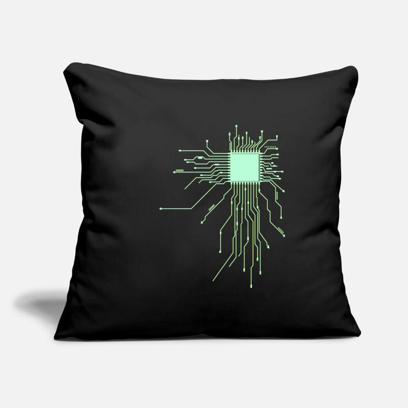 board core cpu computer nerd pc humor geek code Sofa pillowcase 17,3'' x 17,3'' (45 x 45 cm)
