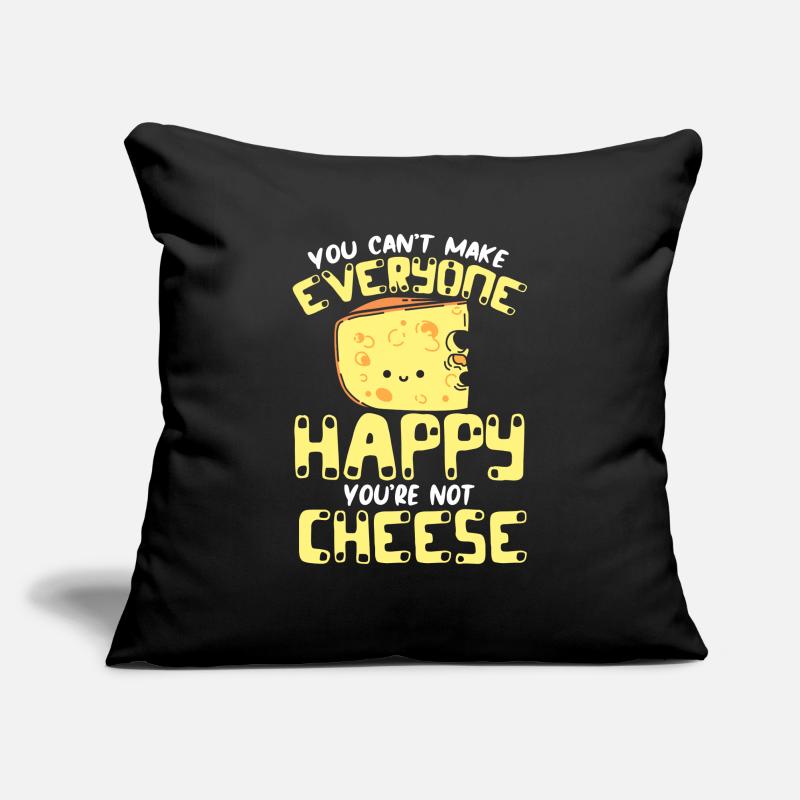 Cheese saying gift, cheese lover, cheese lover, cheese Sofa pillowcase 17,3'' x 17,3'' (45 x 45 cm)