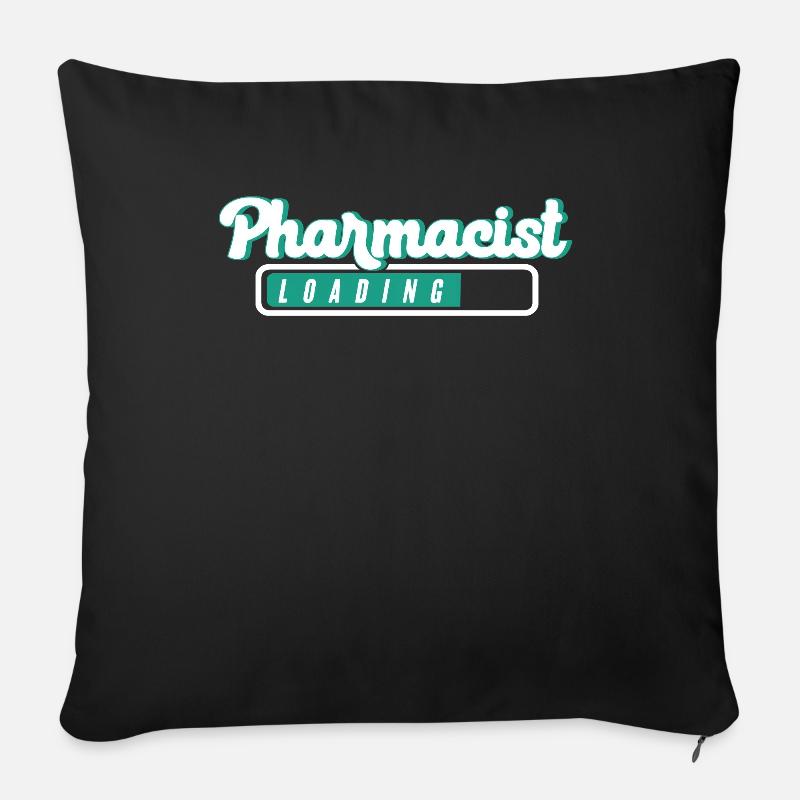 Apotheker Geschenk, Apotheke Pharmazie, Apotheker - Sofakissenbezug 45 x 45 cm - Schwarz