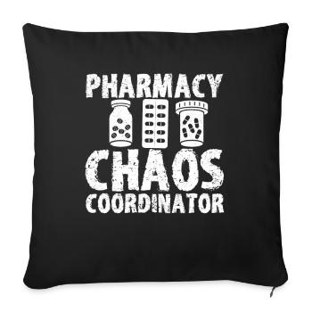 Pharmacist Gift, Pharmacy Pharmacy, Pharmacist - Sofa pillowcase 17,3'' x 17,3'' (45 x 45 cm) - black - Front