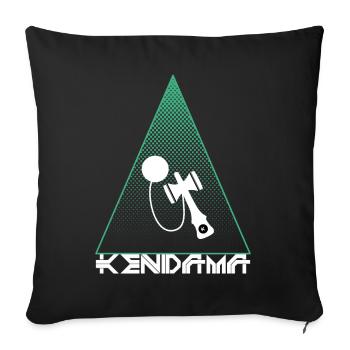 Kendama - Sofakissenbezug 45 x 45 cm - Schwarz - Vorne