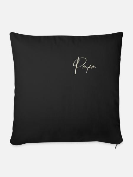 Papa Vater - Sofakissenbezug 45 x 45 cm - Schwarz