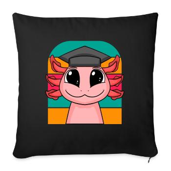 Promotion Doktorarbeit Doktortitel - Sofakissenbezug 45 x 45 cm - Schwarz - Vorne