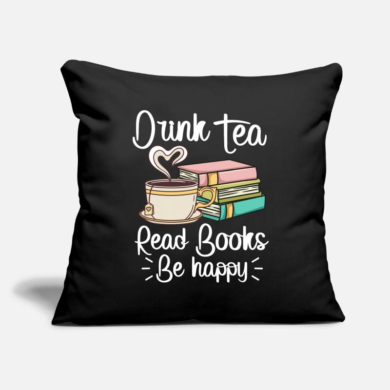 Buch Tee Bücher und Tee Sofakissenbezug 45 x 45 cm