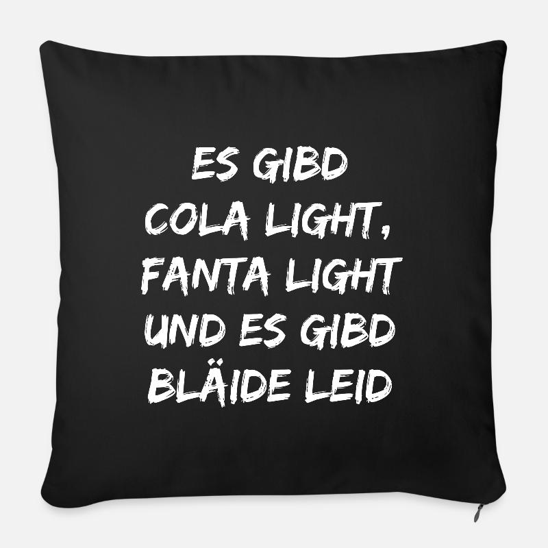 Bläide Leid - Sofakissenbezug 45 x 45 cm - Schwarz